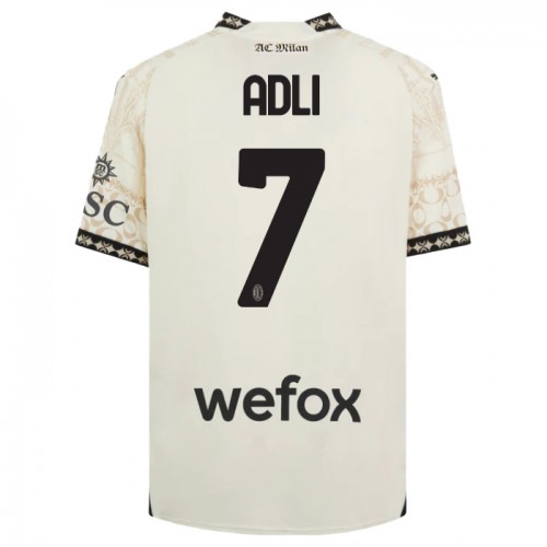 Maillot de Foot AC Milan Yacine Adli 7 Quatrième 2023-24 Blanche Maillot de Foot AC Milan Yacine Adli 7 Quatrième 2023-24 Blanche